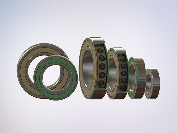 超高速低振動密封精密角接觸球軸承